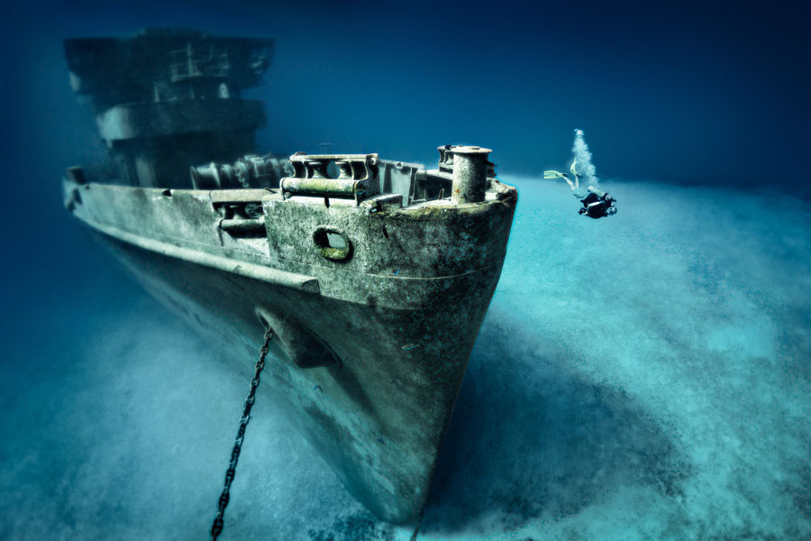ship underwater