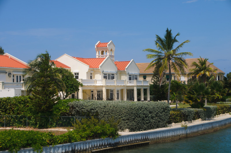 A waterfront home